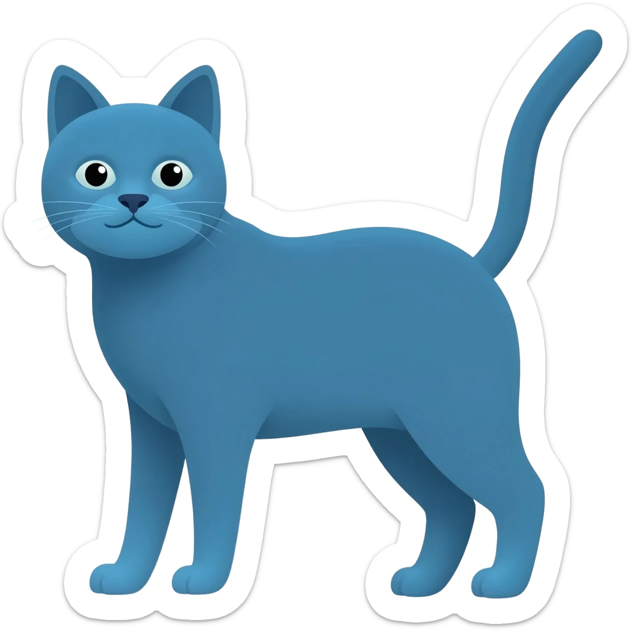 Gatto blu sticker