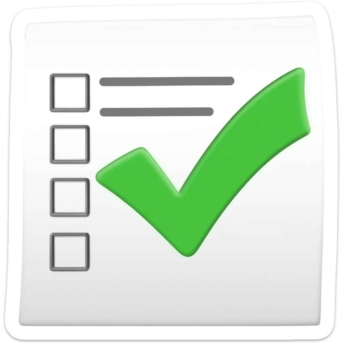 document page check sticker