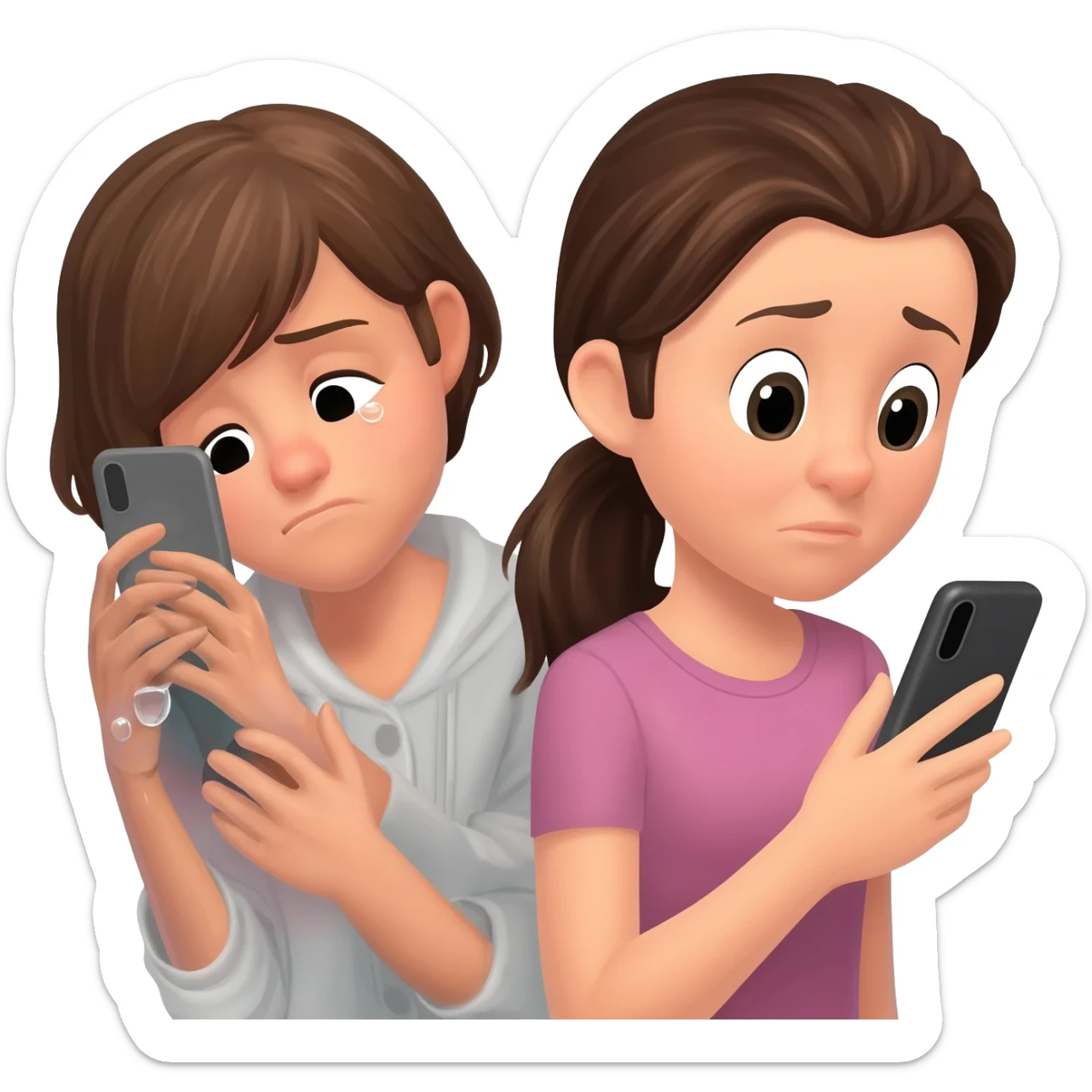 The girls cried as they packed and left in the early morning hours, each on their phones trying to find accommodations for the night sticker