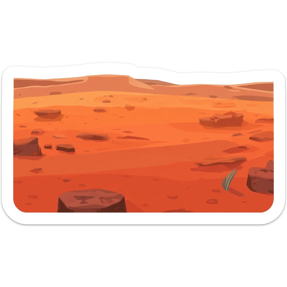 Mars sticker