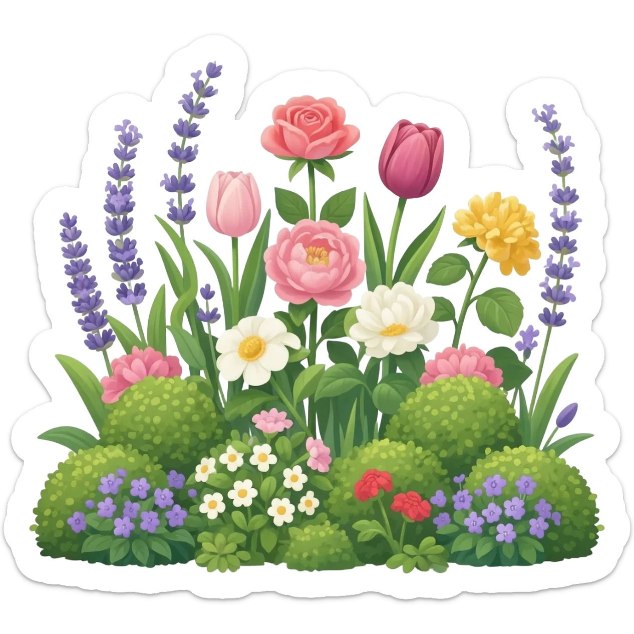 flowers similar to the ones outside bridgerton house sticker