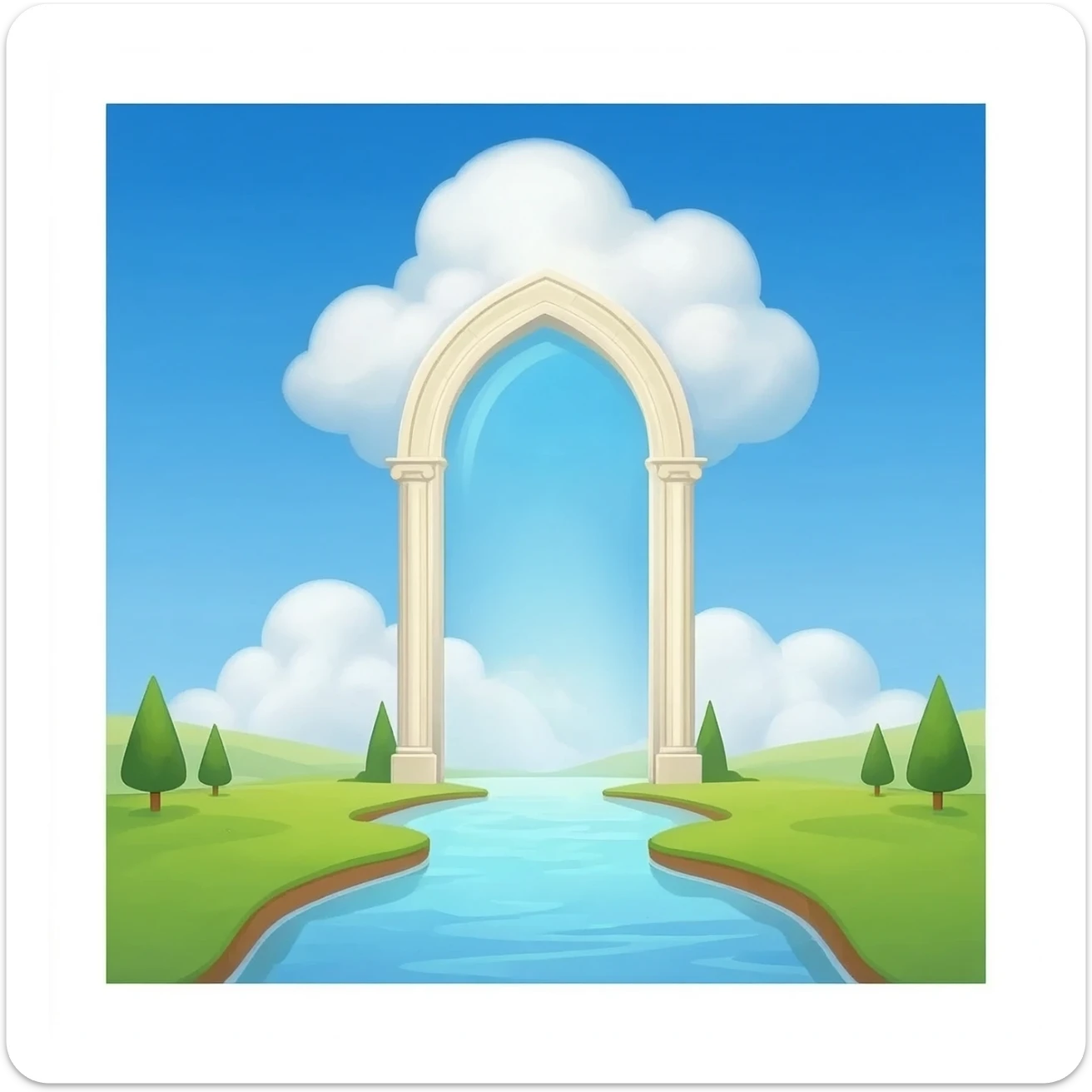 38. divine celestial gate sticker