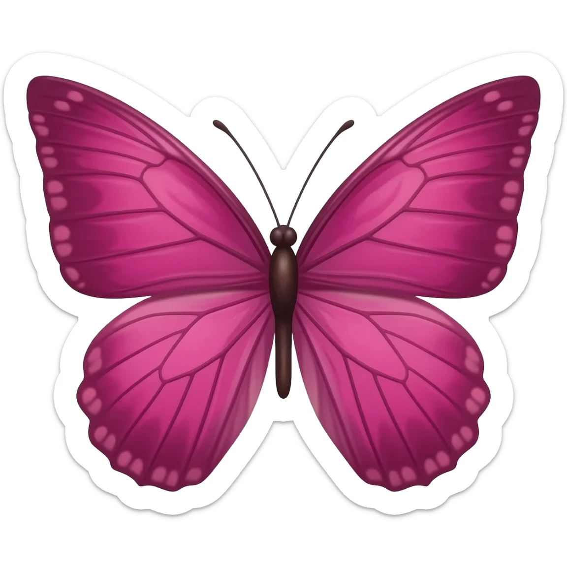 pink butterfly sticker