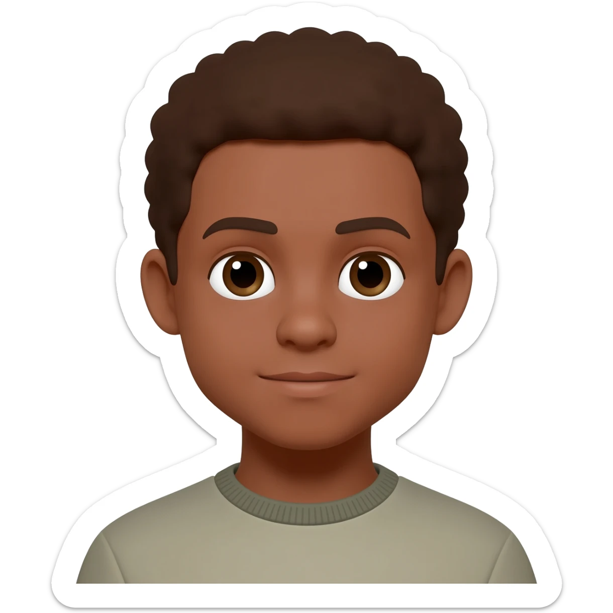 amen brown boy sticker