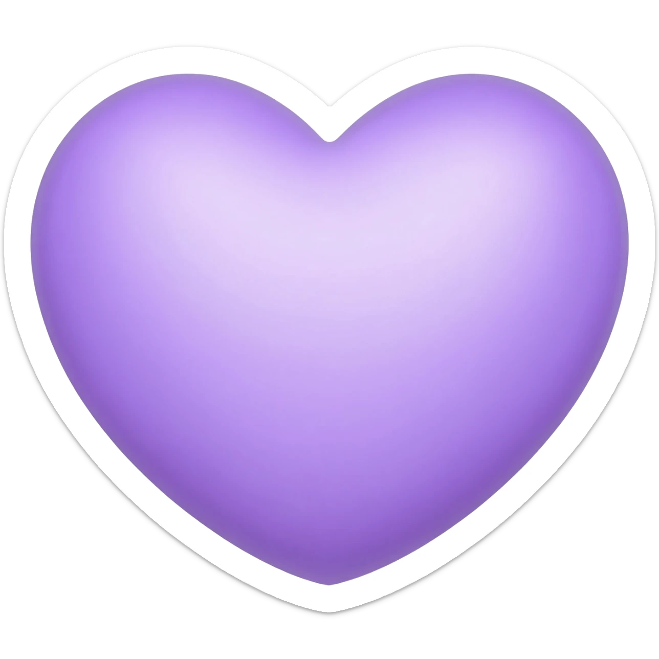 Heart moon purple sticker