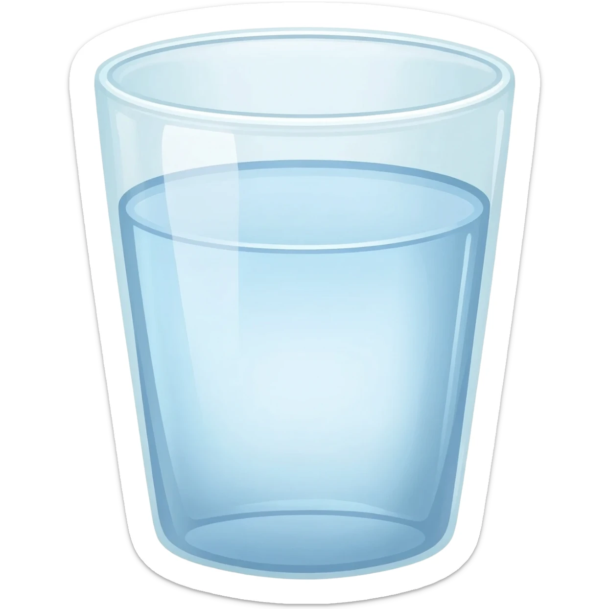 glass of water sticker