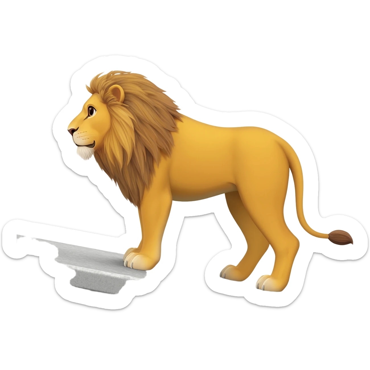Lion ramped sticker