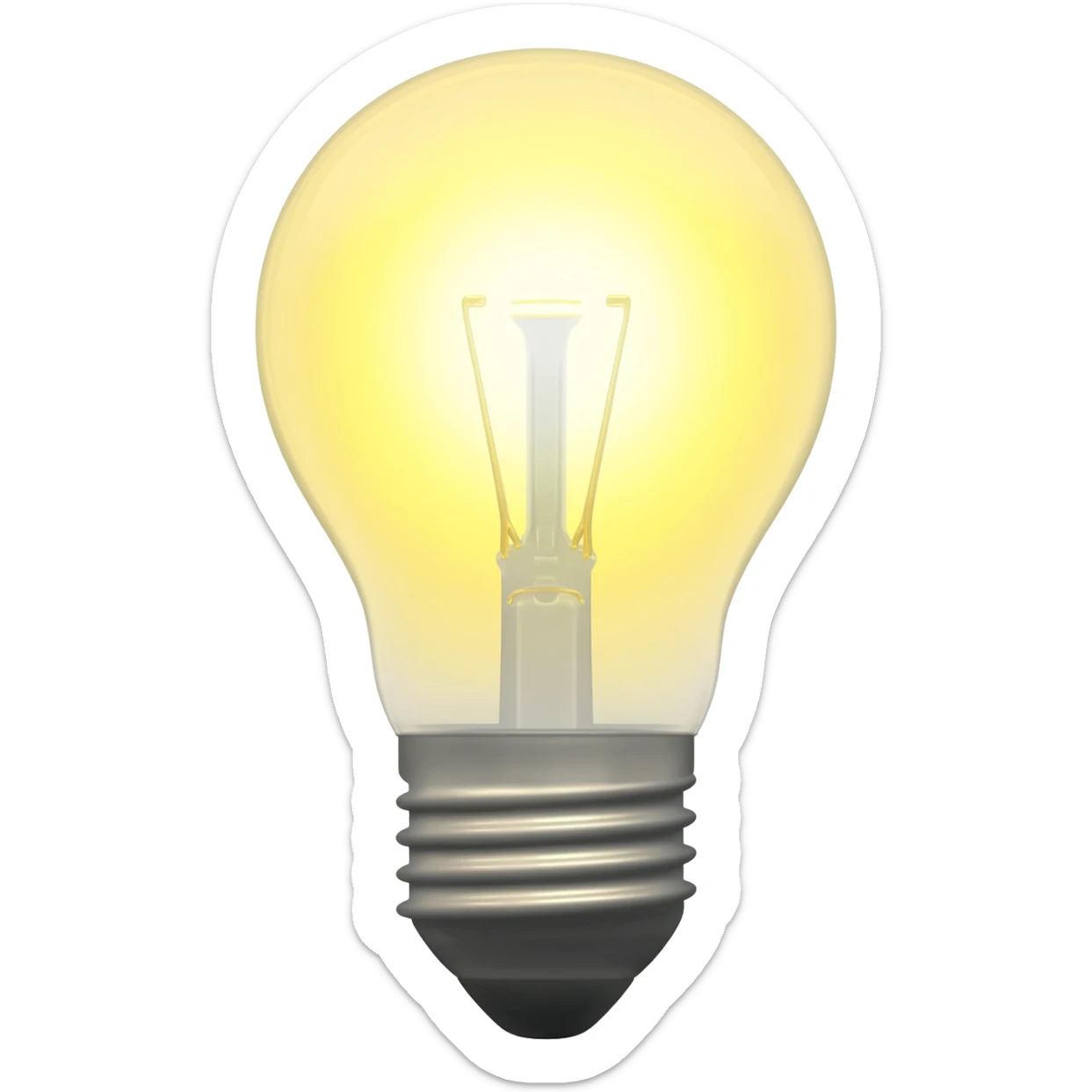 light bulb sticker