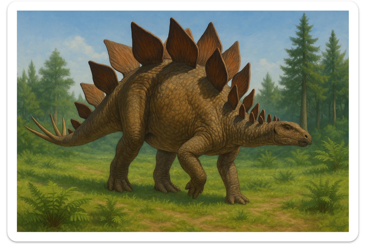 Stegosaurus sticker