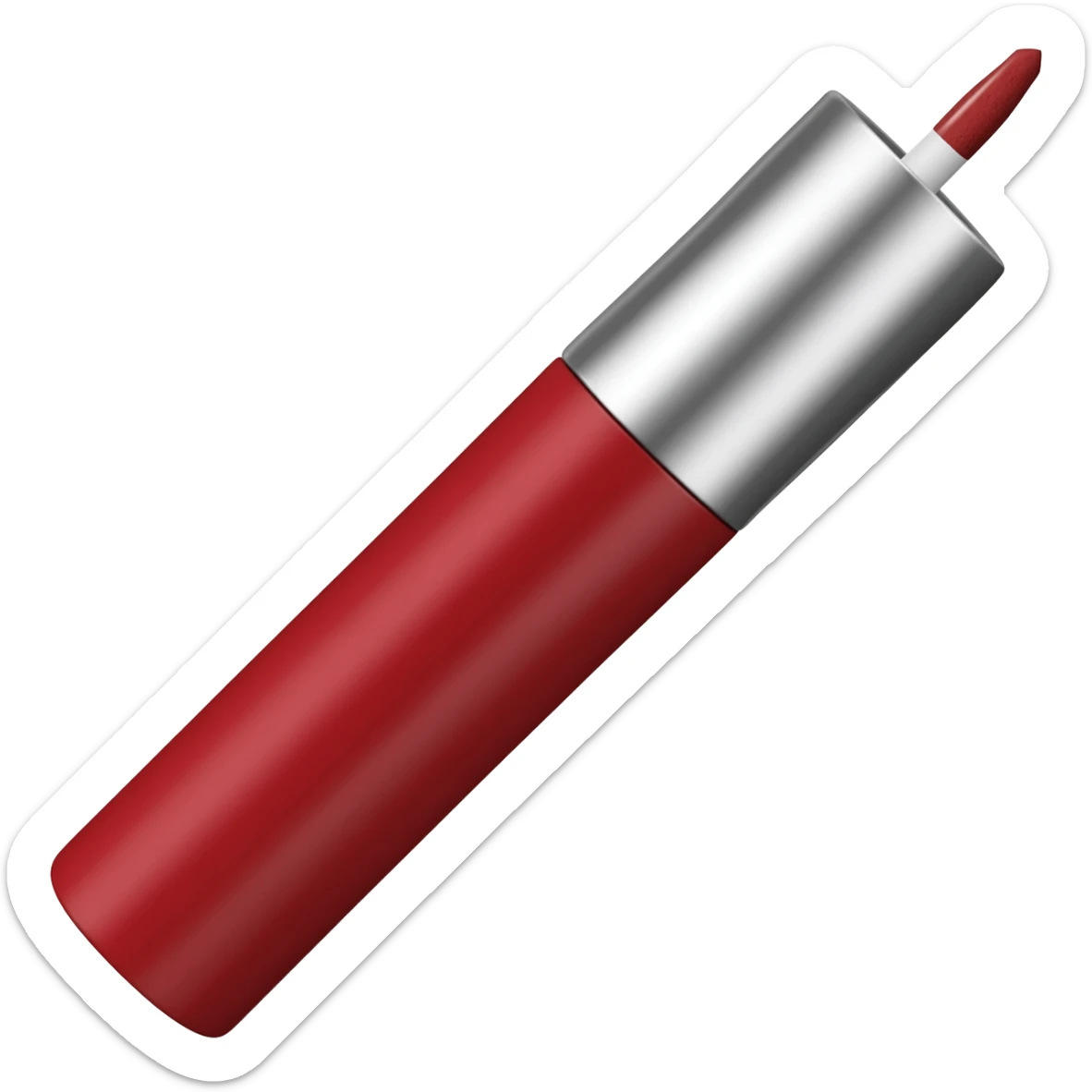 Red lip liner sticker