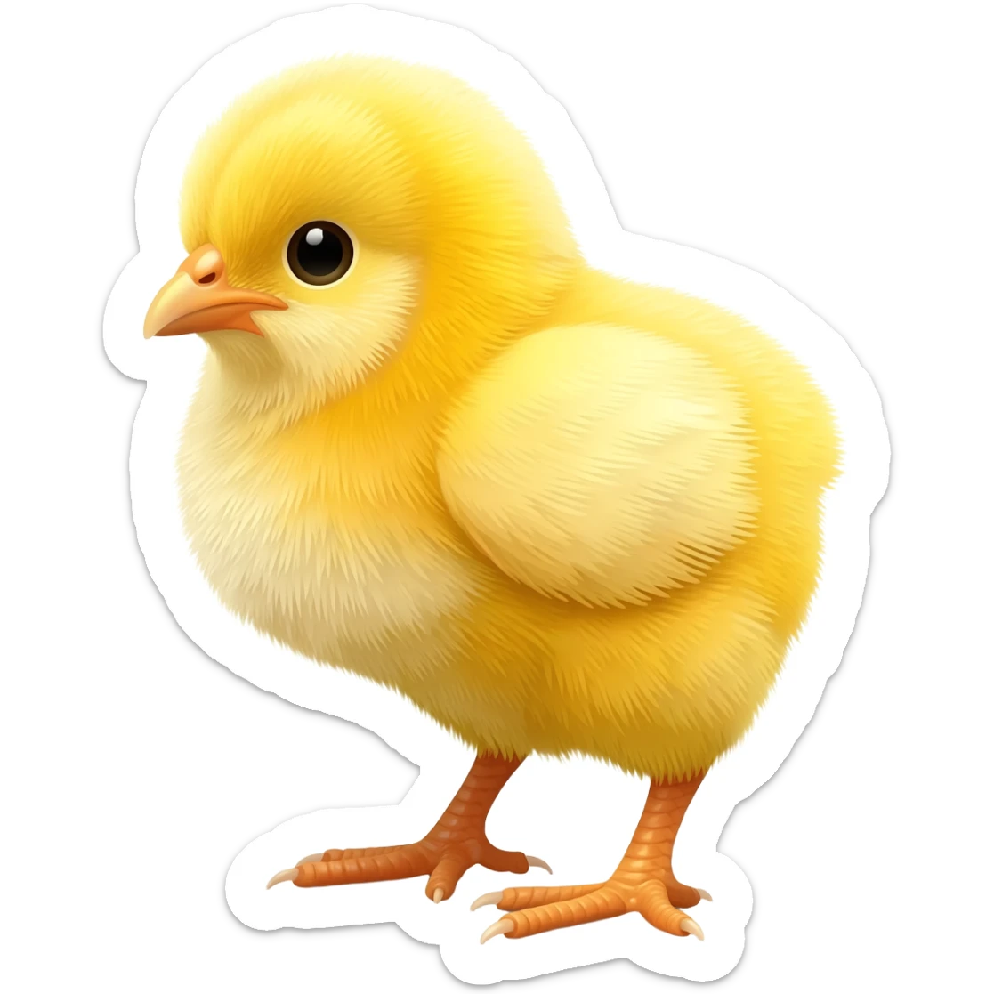 a baby chicken sticker