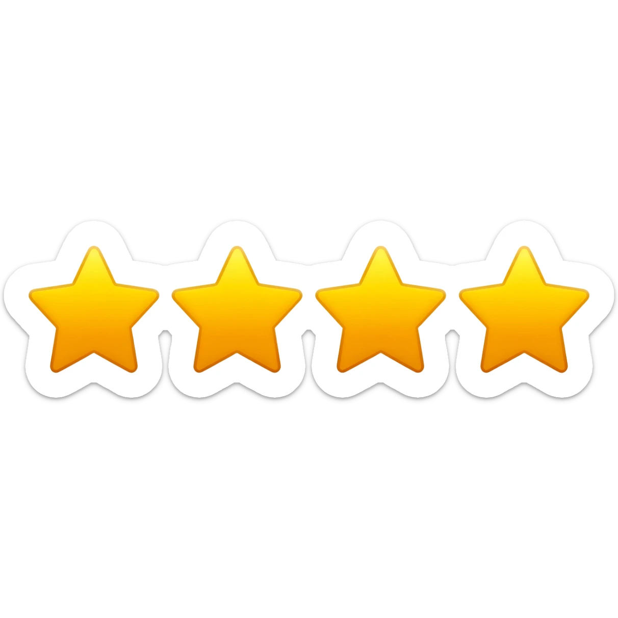 4.5 stars sticker