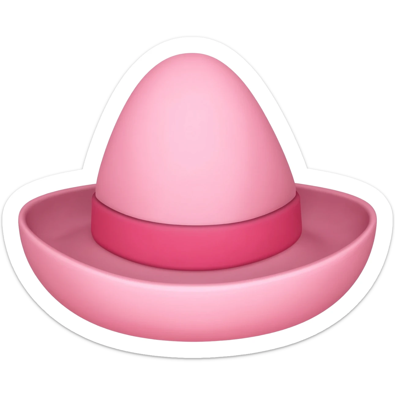 Pink sombrero sticker