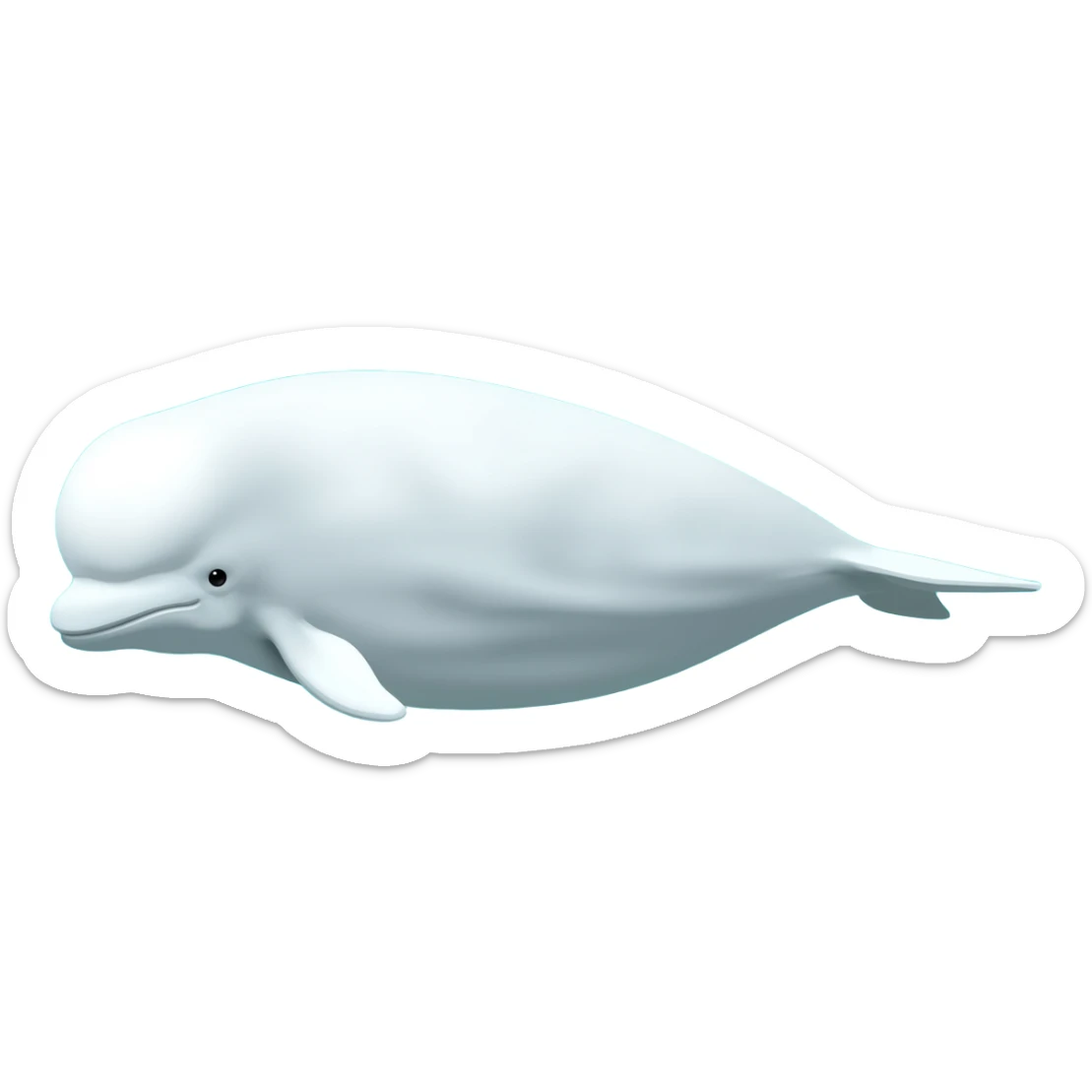 Beluga whale sticker