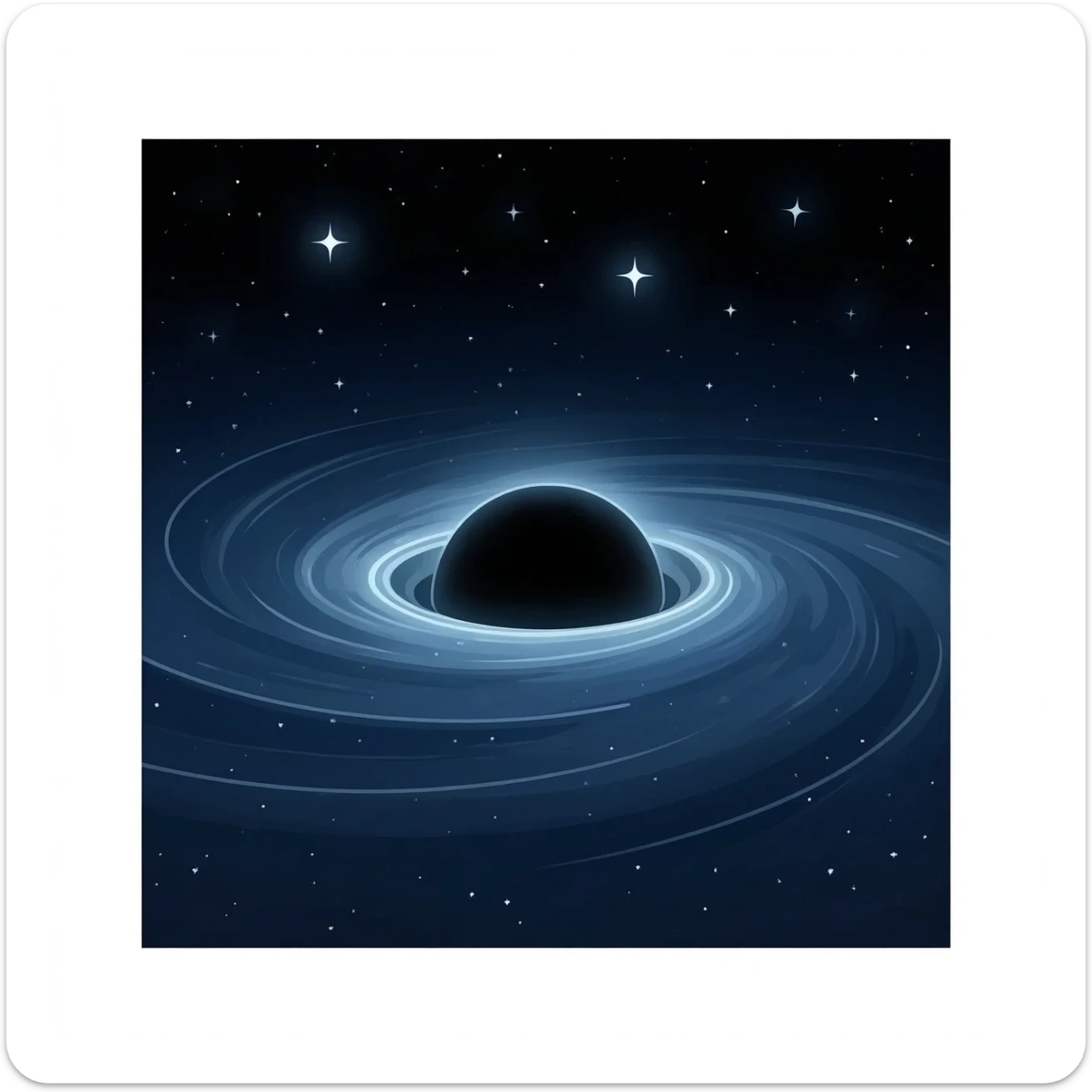 Void black hole sticker