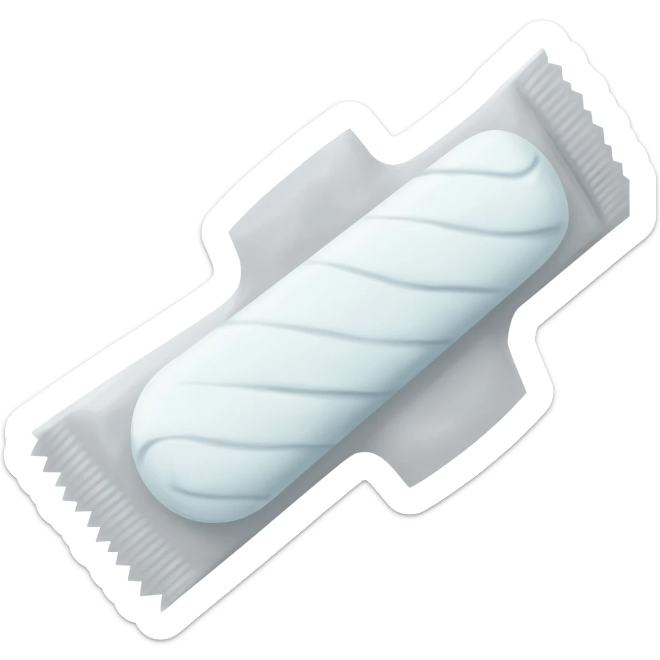 packet of menstrual tampons sticker