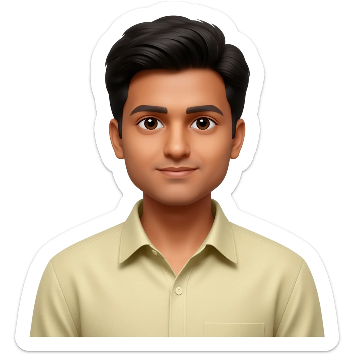 Indian young man at 25 years old  sticker
