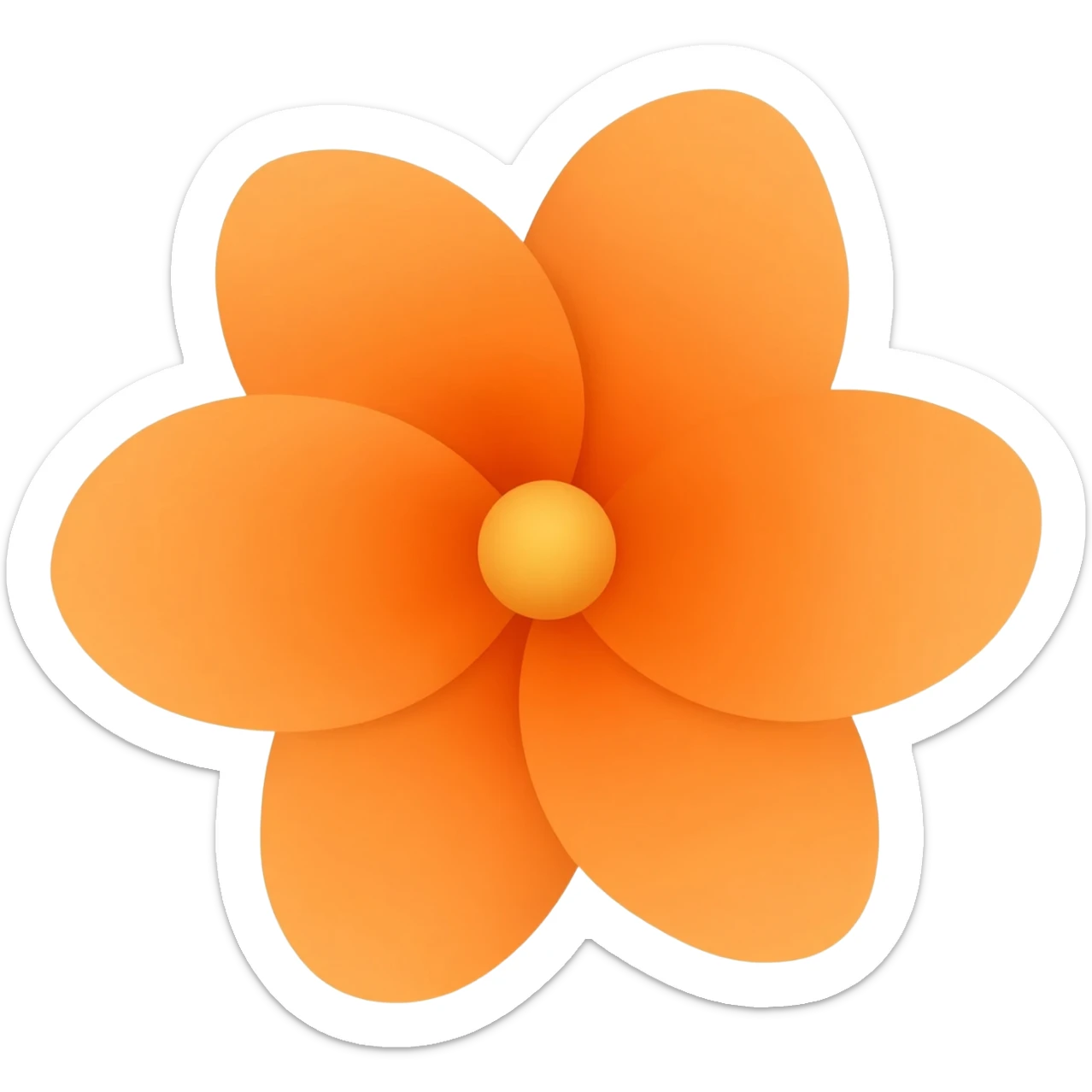 Orange blossom sticker