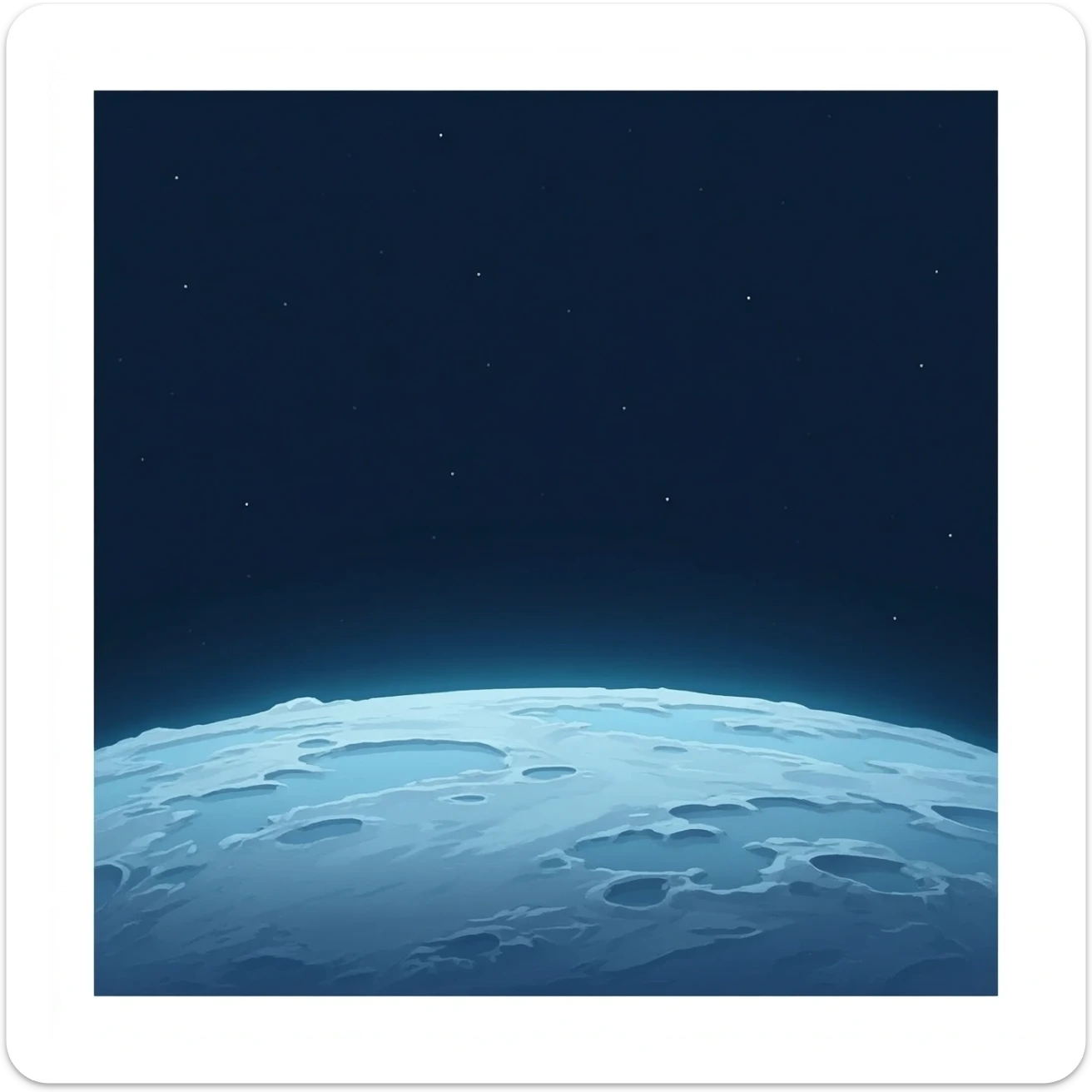 Void sky planet sticker