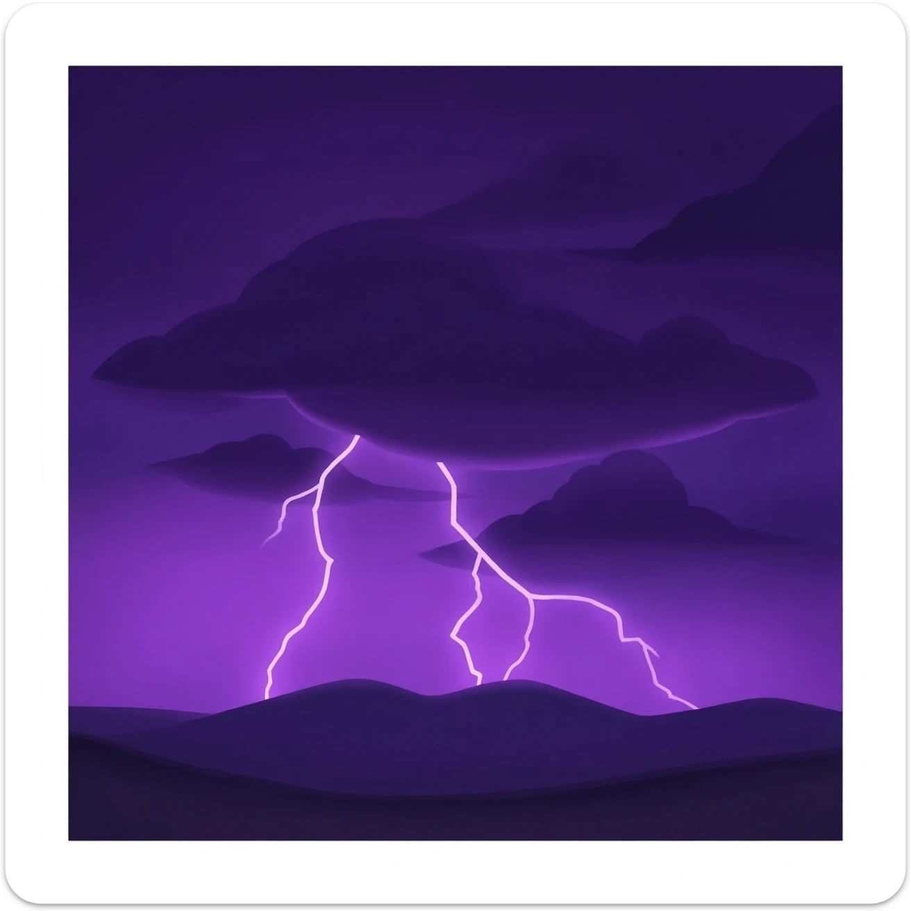 Purple Storm sticker