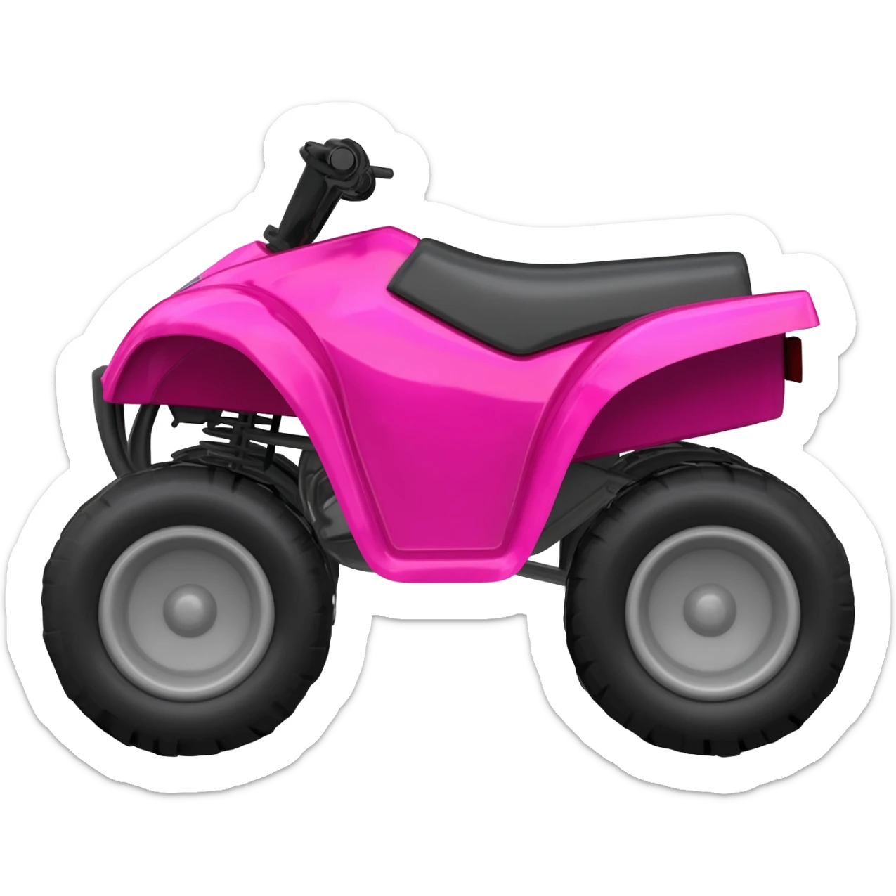 Four wheeler pink sticker