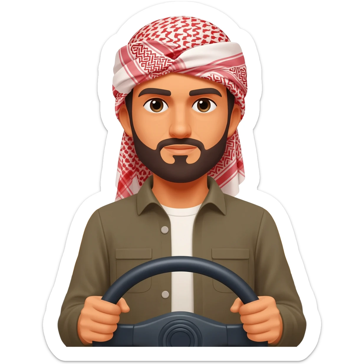 Arab truck driver sticker