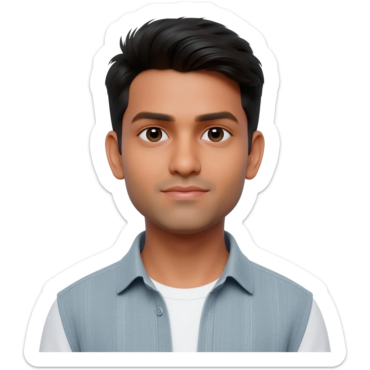 Indian young man at 25 years old  sticker