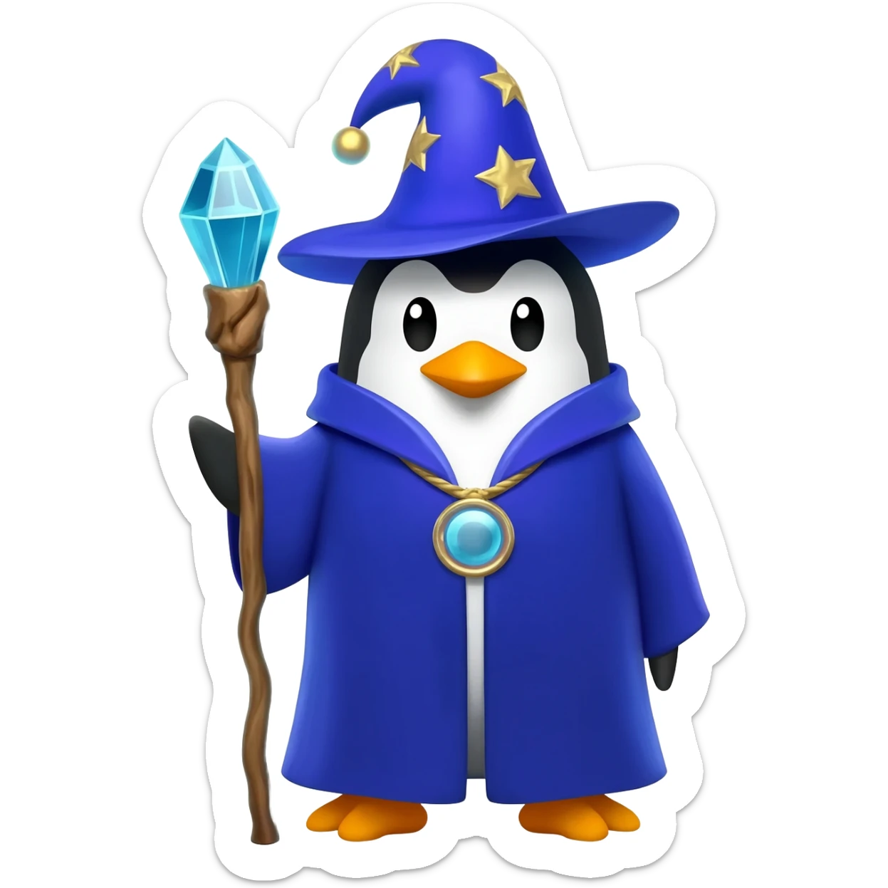 Penguin Wizard sticker