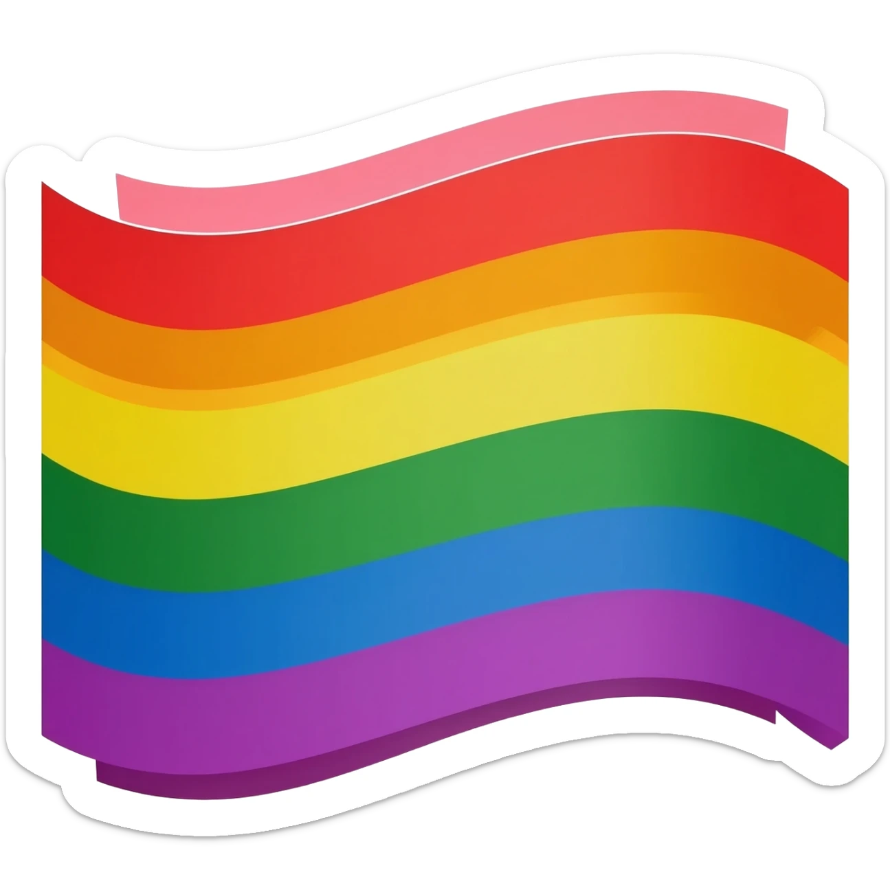 new flags LGBTQ+ multicolour sticker