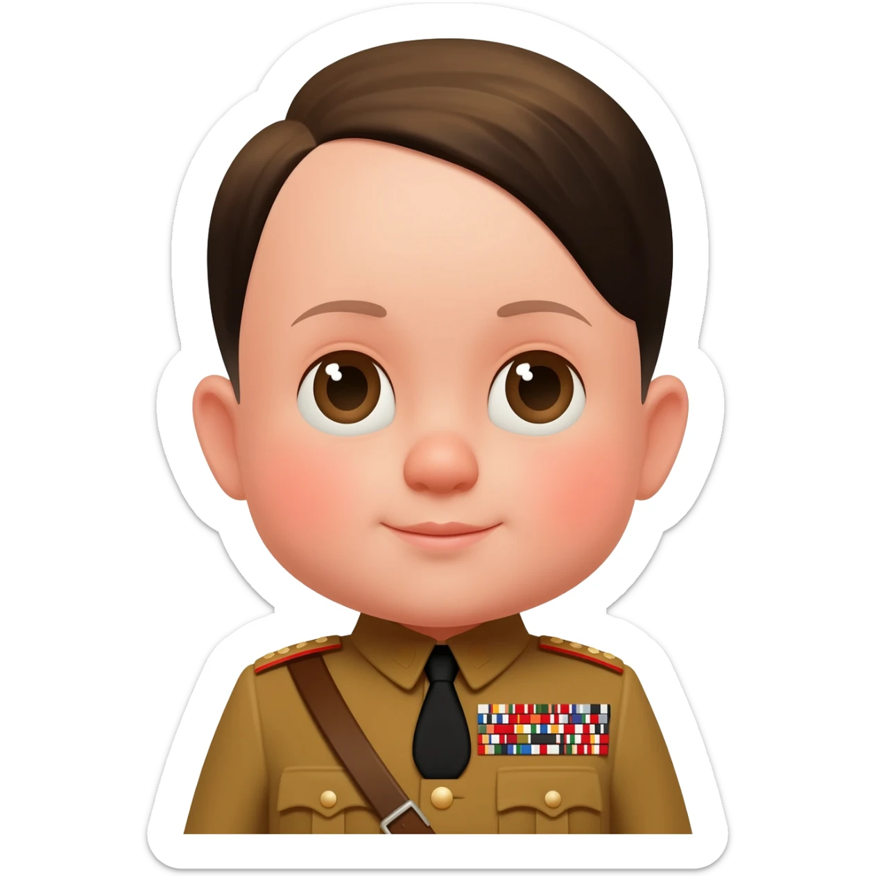 babyface Hitler sticker