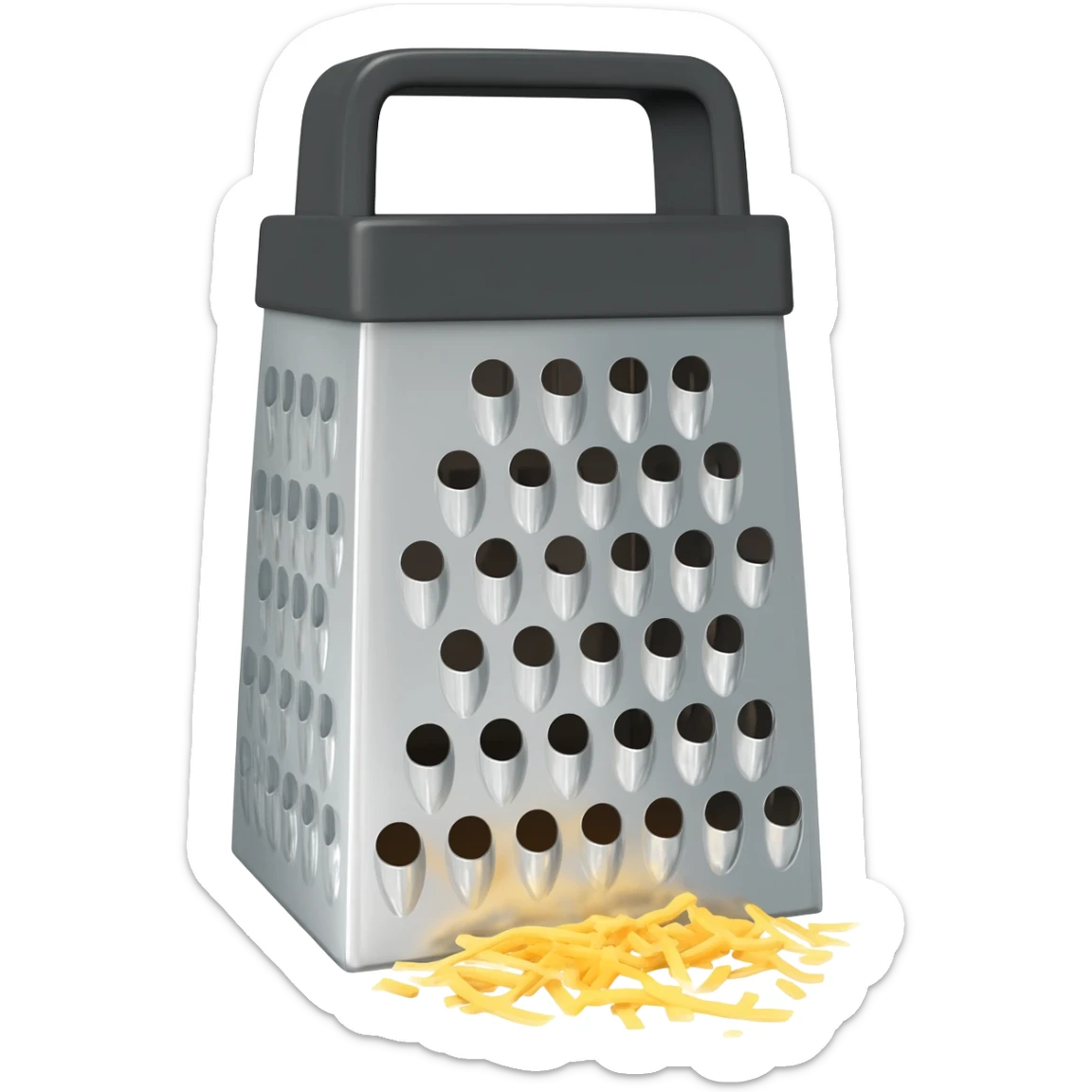 Cheese shredder sticker
