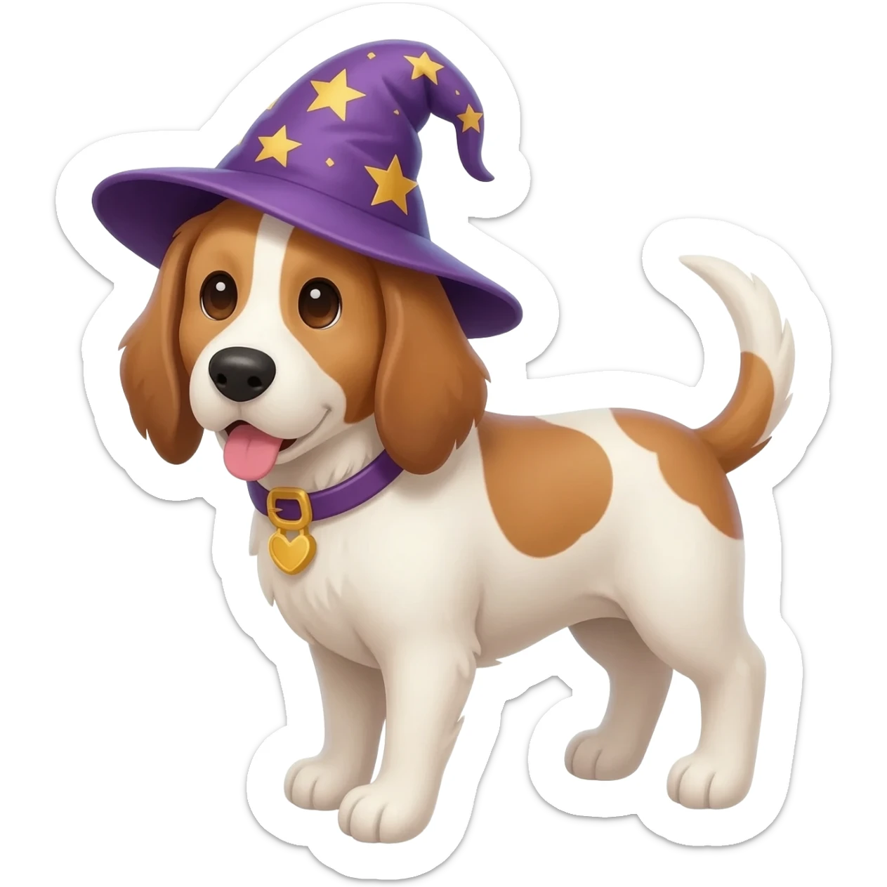 Dog wizard sticker