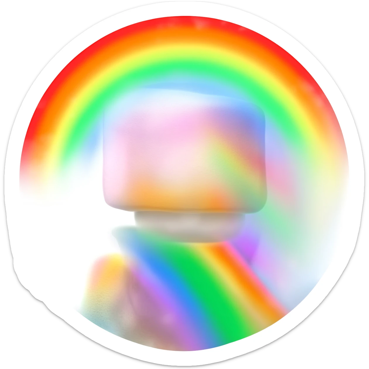 Fifty Milion Googelplex Infinite number of  Members Little Colorful Ranbow Marshmallows  Friends!! So Super Cute!! 6767676767!! sticker