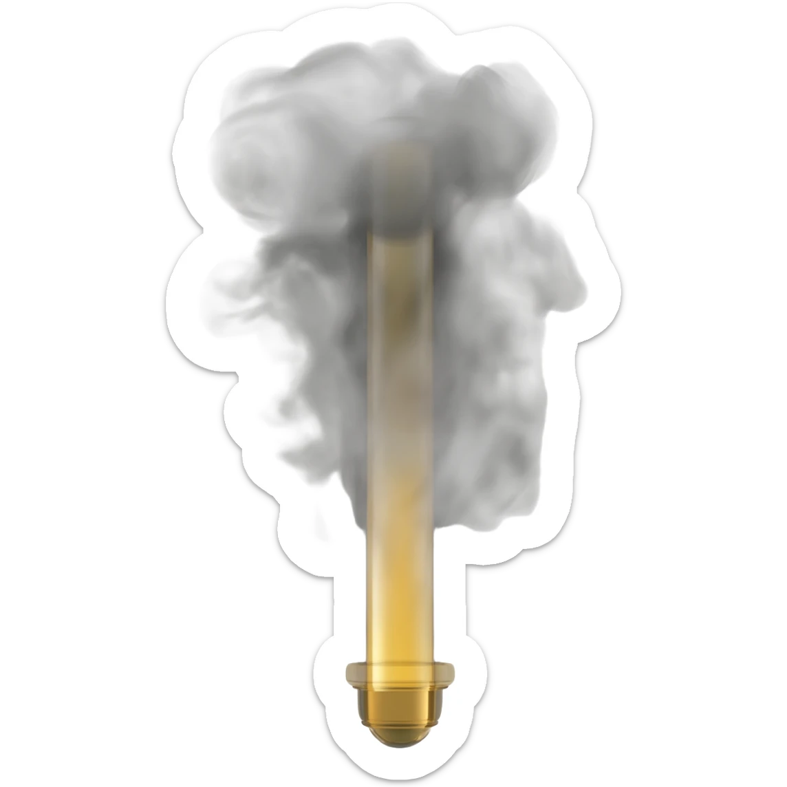 Vape with smoke sticker