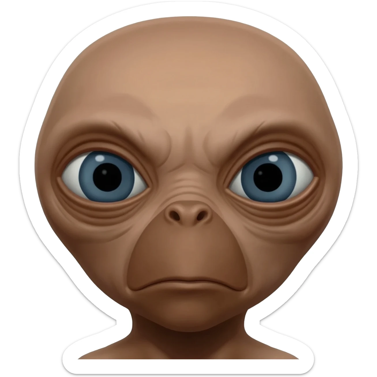 E.T. The Extra-Terrestrial from the movie puking sticker