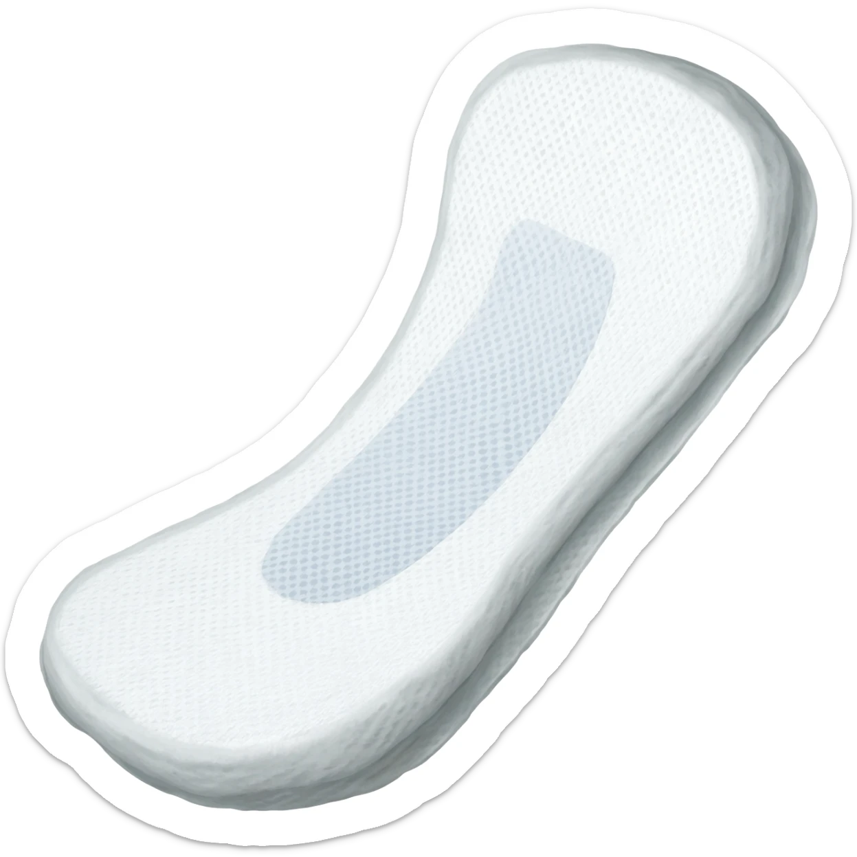 A menstrual pad sticker