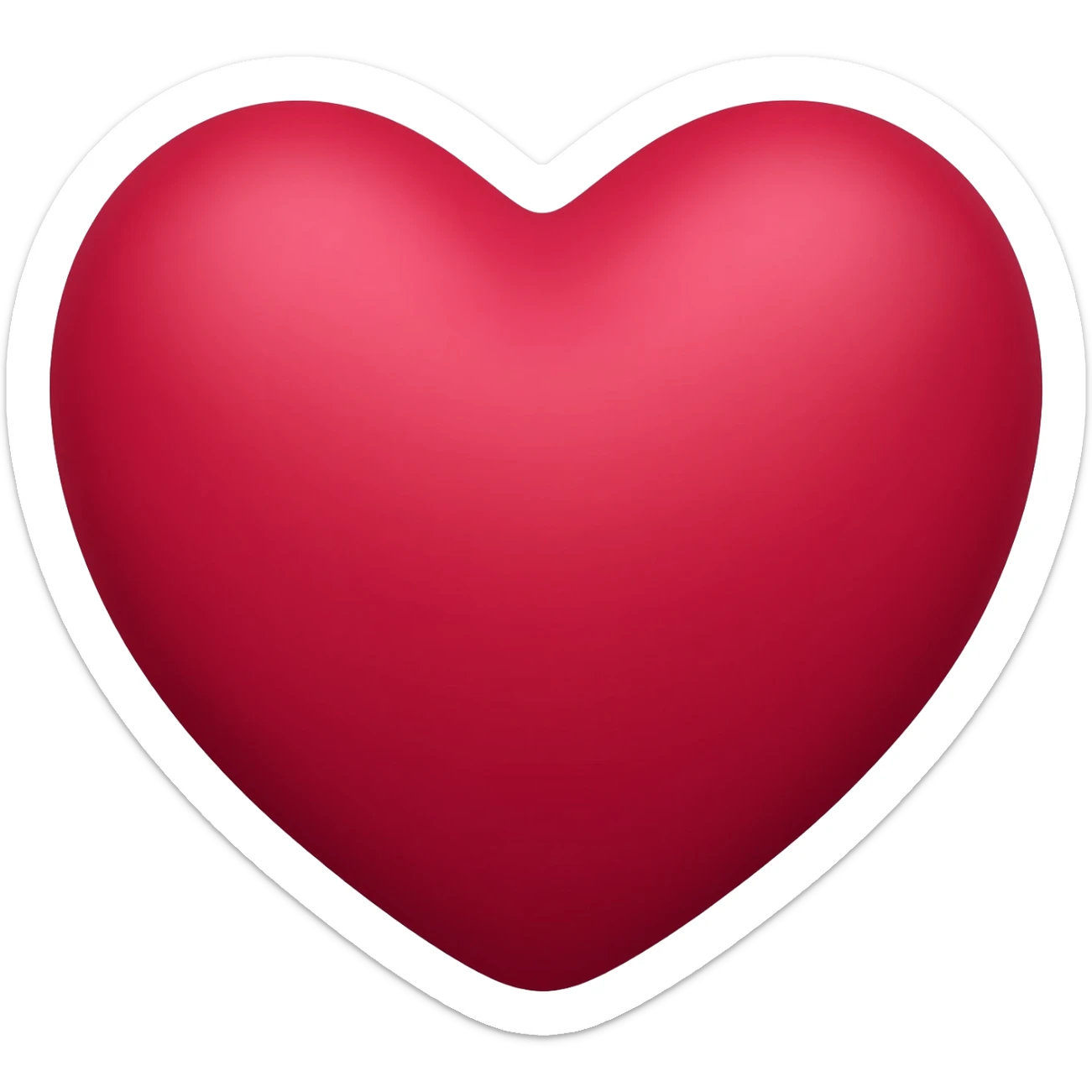 Create a maroon heart emoji sticker