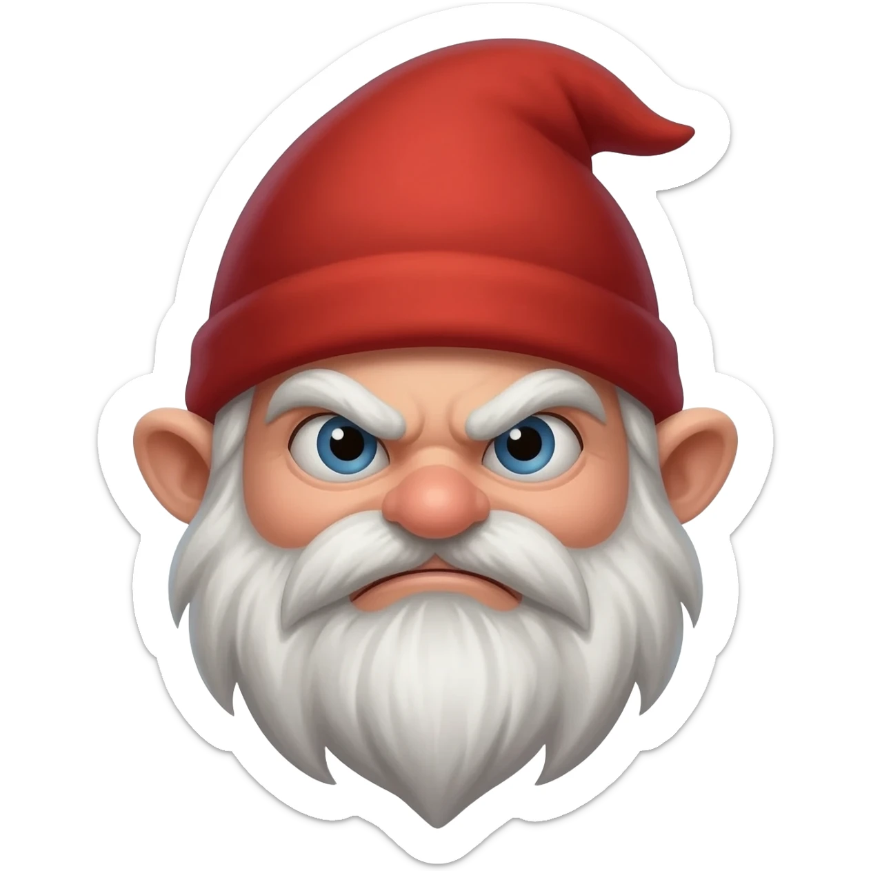 Fierce gnome sticker