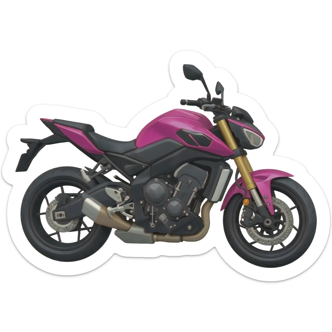 Pink MT m7 yamaha sticker