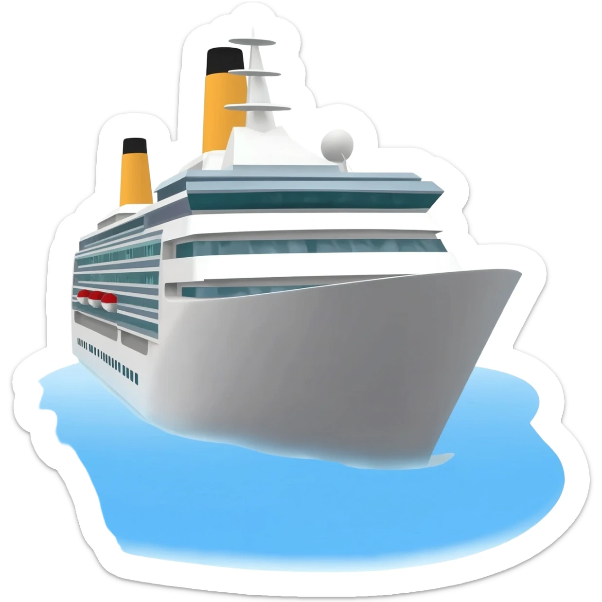 Cruise ship sticker