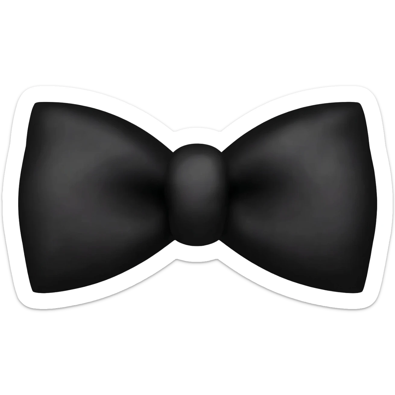 Black bow with bat animal sticker