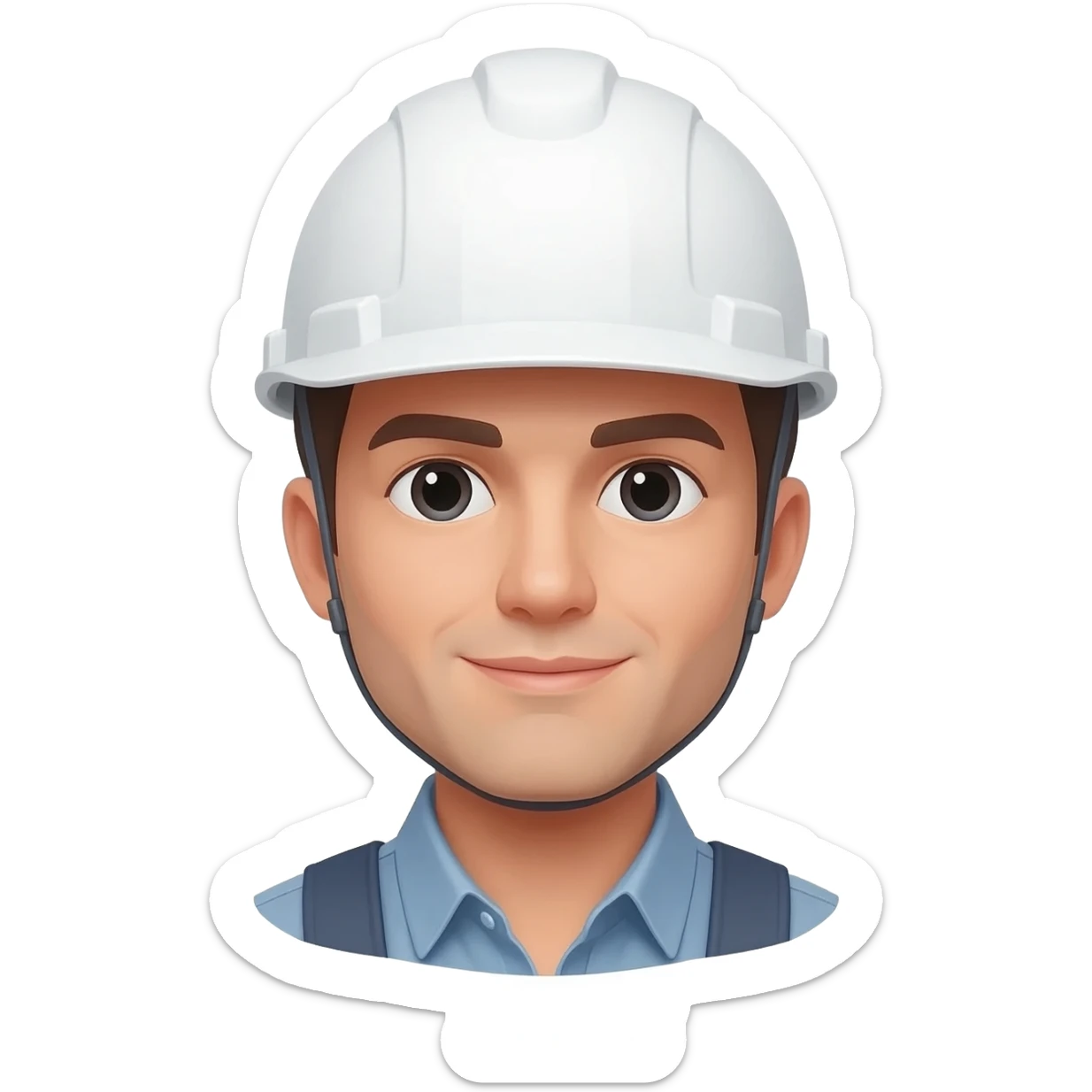 Ingeniero con casco blanco sticker