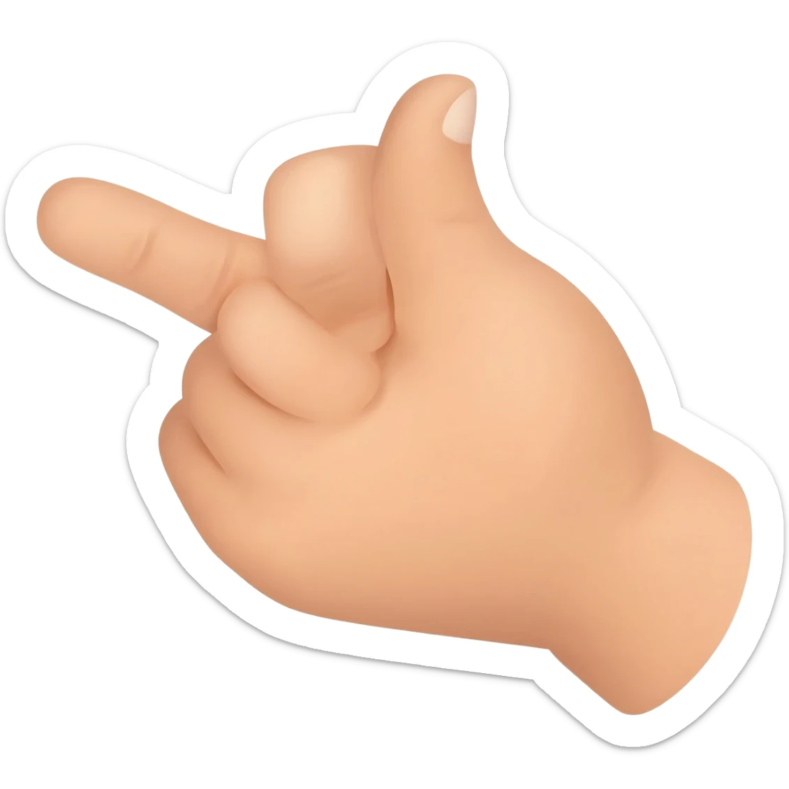 🖕🫰 fondi queste nella stessa mano sticker