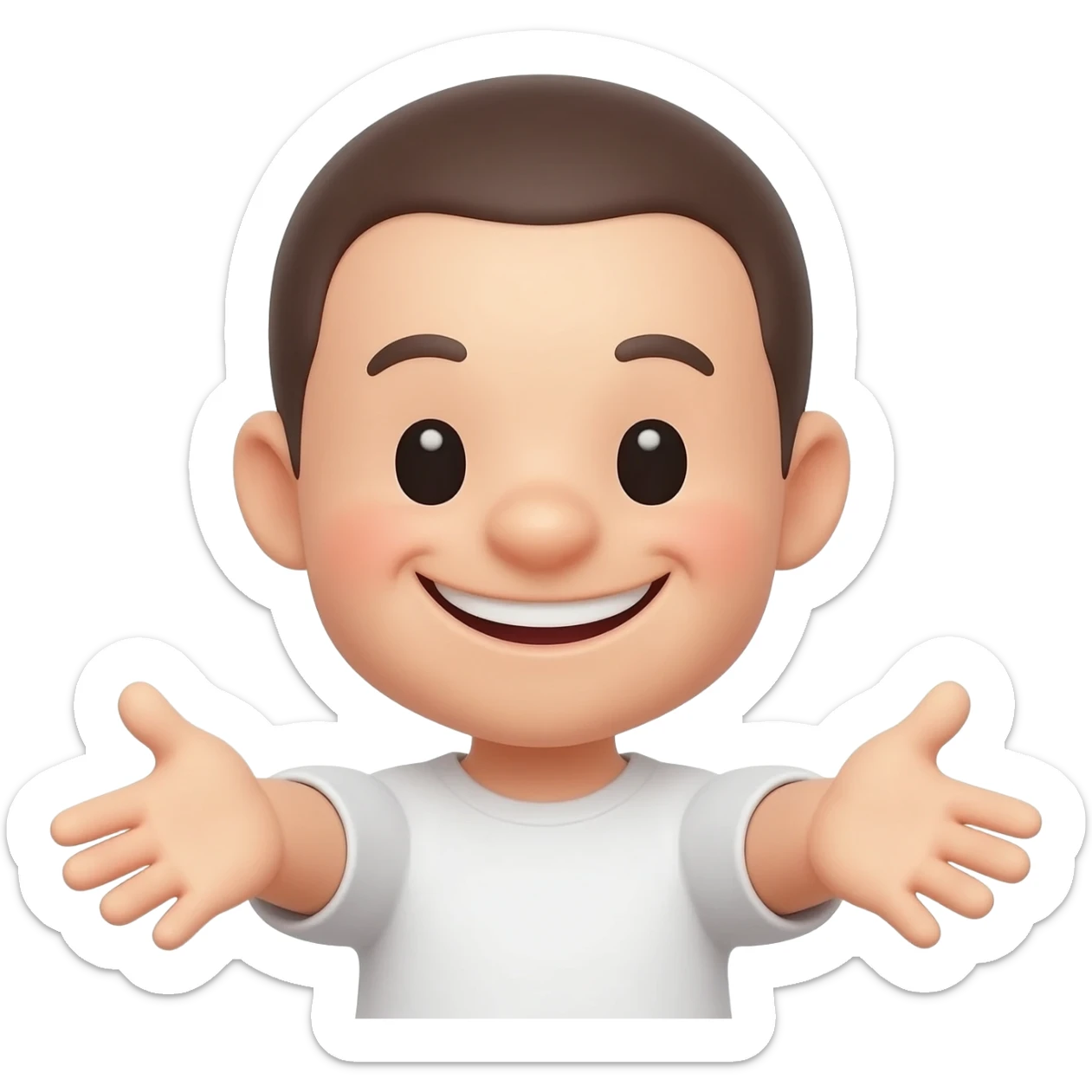 CUTE HUG EMOJI sticker