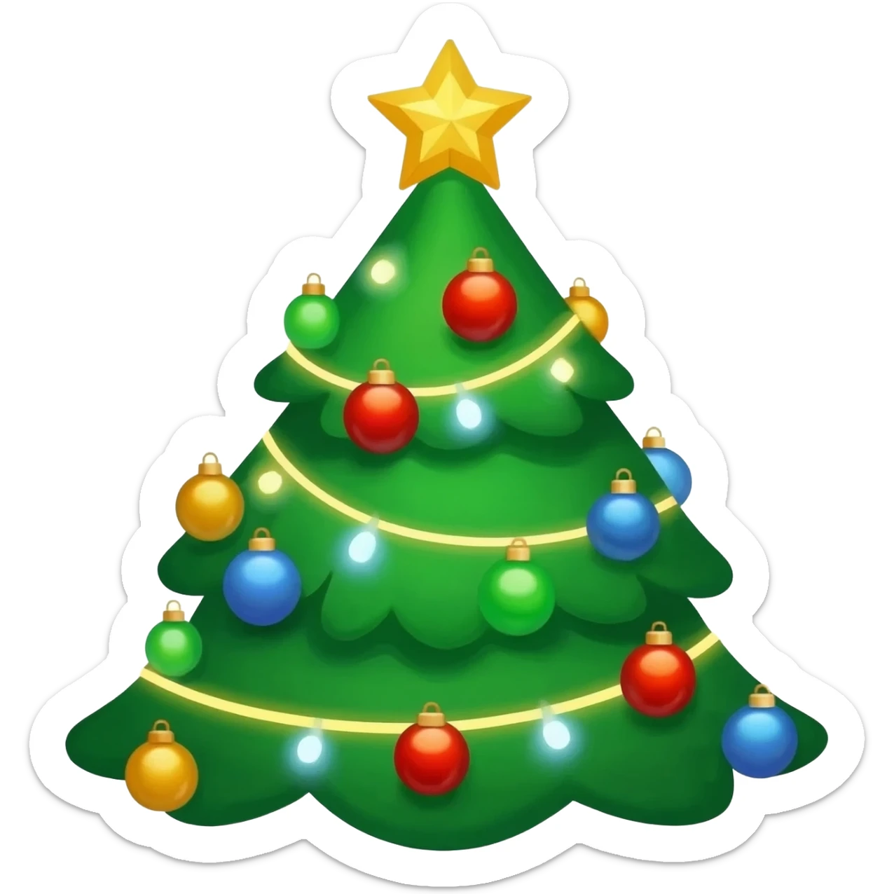christmas tree sticker
