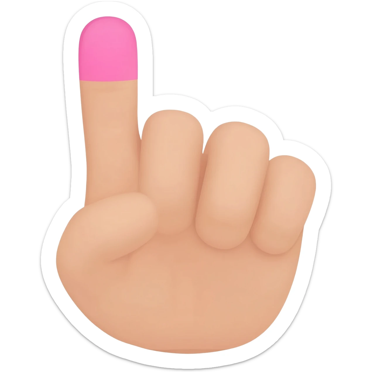 Finger-raising emoji (pinky side) sticker