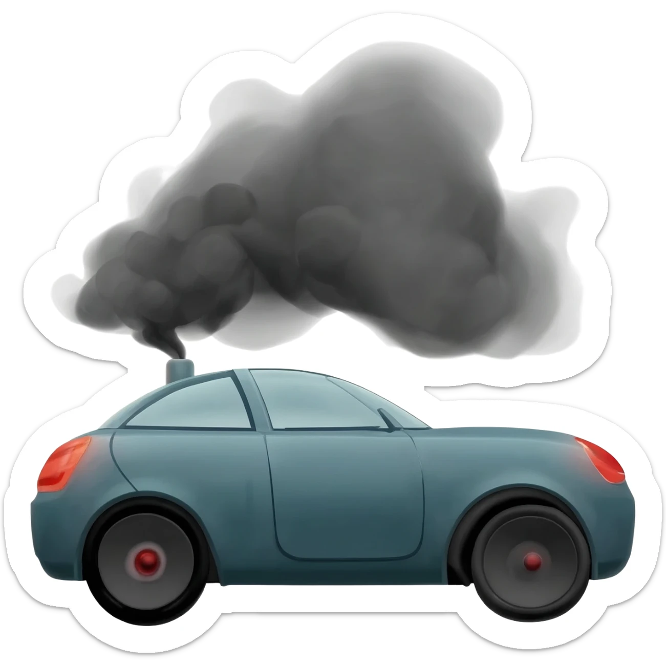 car pollution sticker