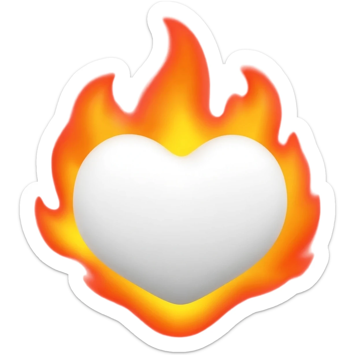 White heart 🤍 .. give me like this ❤️‍🔥 sticker