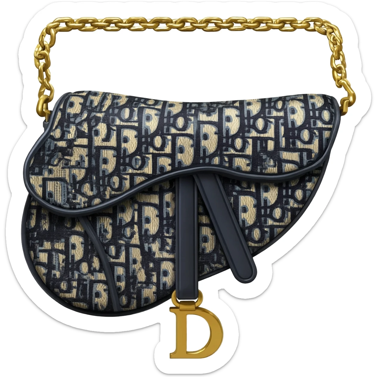dior saddle bag sticker