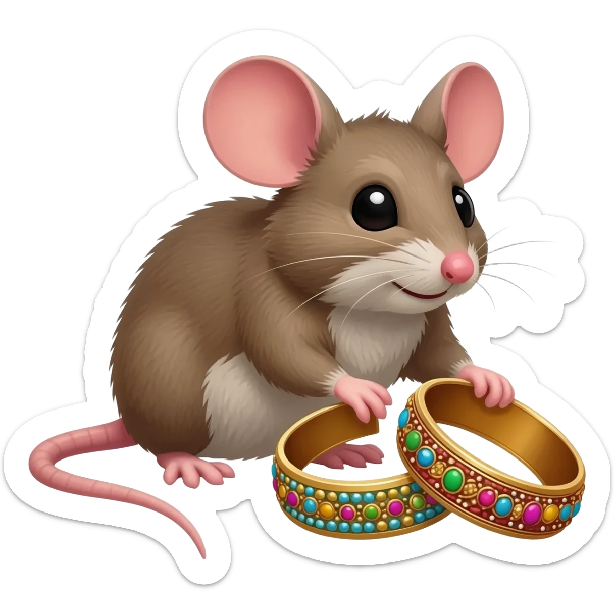 rat catching the designer bangles sticker